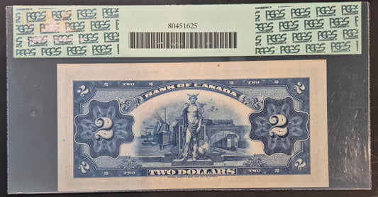 Canada 2 Dollar Paper Money 1935