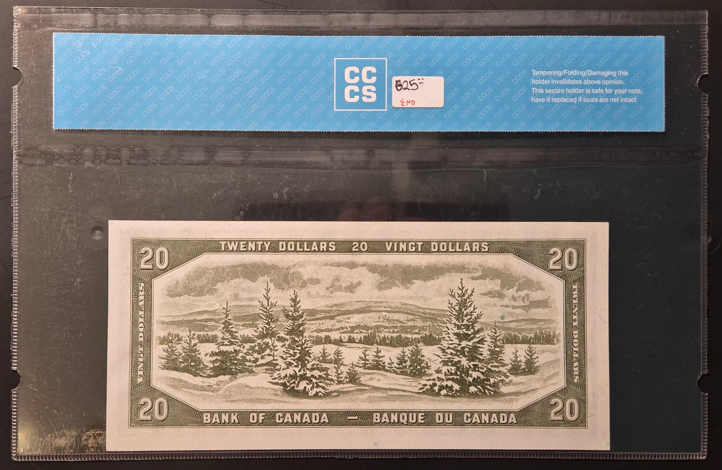 Canada 20 Dollar Paper Money 1954 Devil's Face UNC62