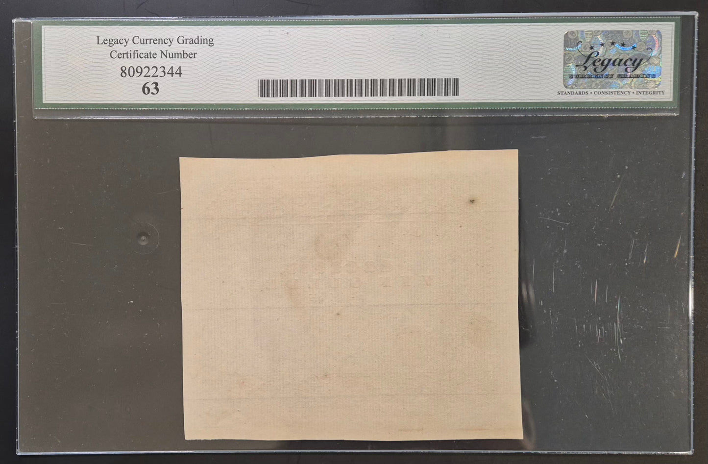 Netherlands Indies (Indonesia) 5 Gulden Paper Money ND 1846 Remainder