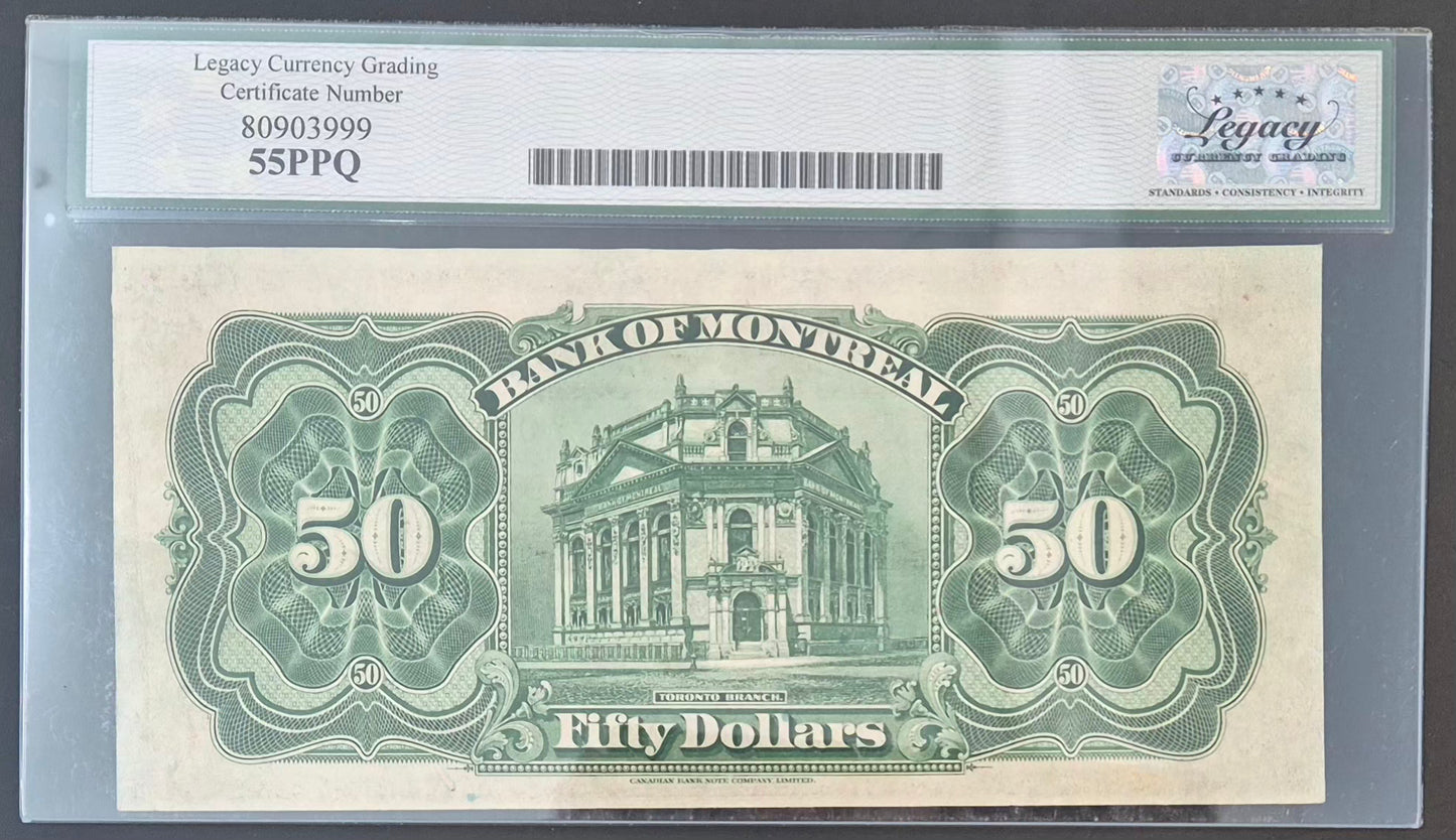 Bank of Montreal (Canada) 50 Dollars Paper Money 1931
