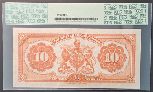 Royal Bank of Canada 10 Dollars Paper Money 1927