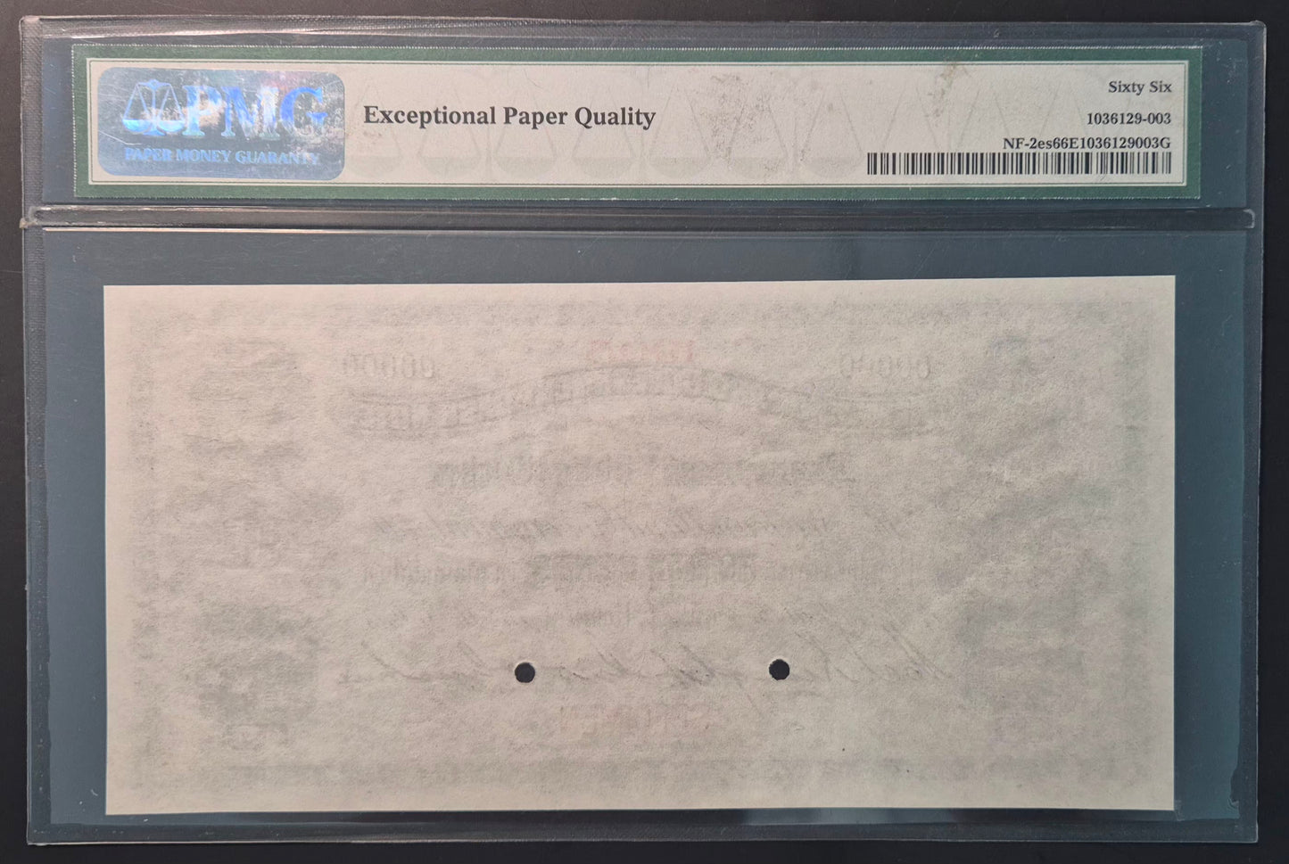 Newfoundland (Canada) 40 Cents Paper Money 1905 Specimen