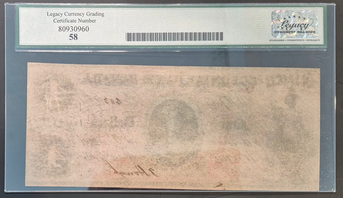 Colonial Bank of Canada 4 Dollars Paper Money 1859