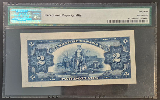 Canada 2 Dollar Paper Money 1935