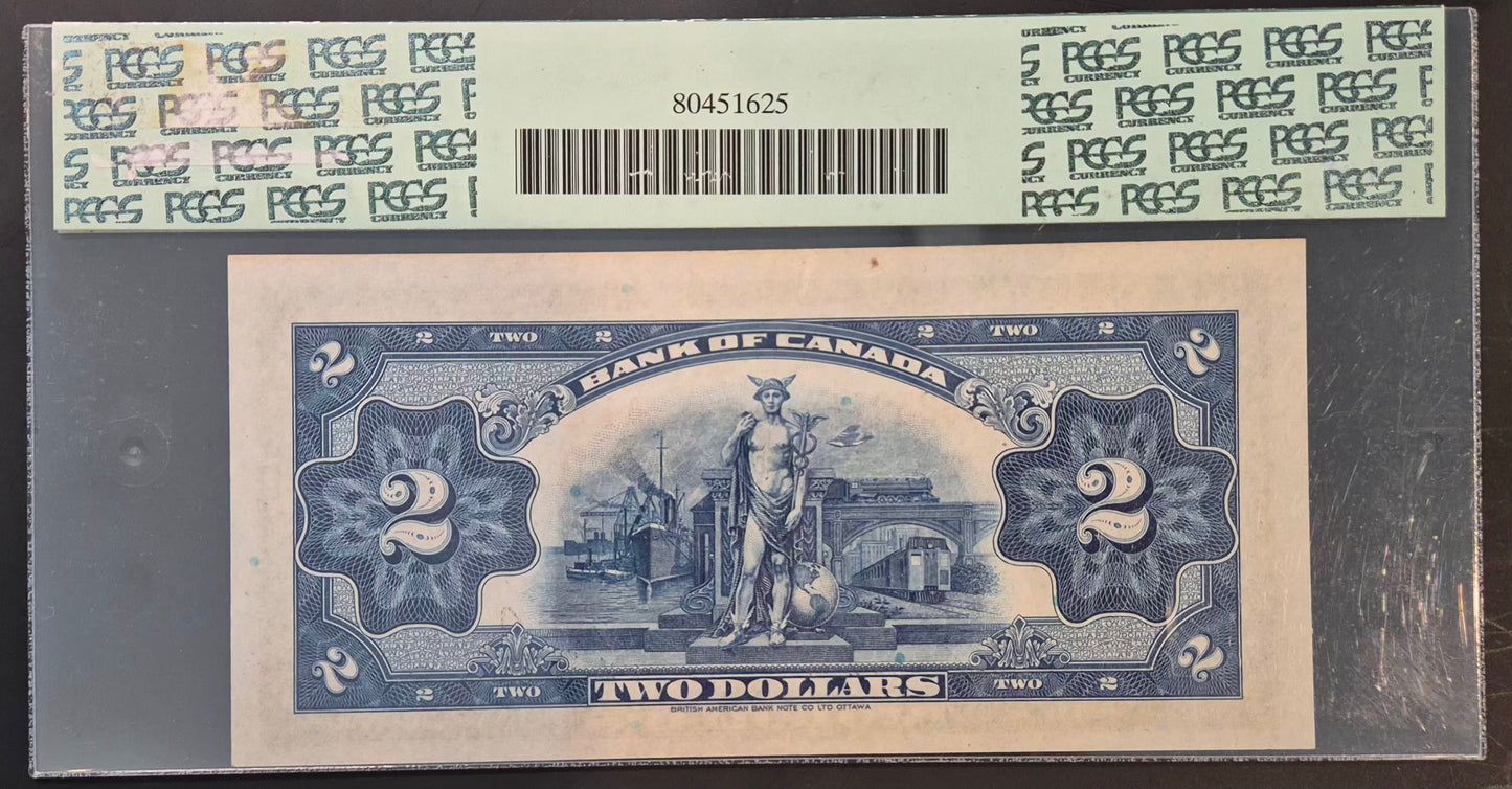 Canada 2 Dollar Paper Money 1935