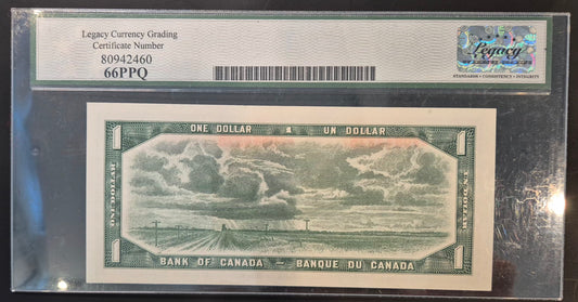 Canada 1 Dollar Paper Money 1954 Replacement Note
