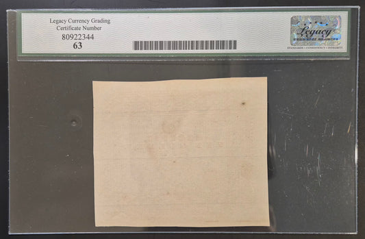 Netherlands Indies (Indonesia) 5 Gulden Paper Money ND 1846 Remainder