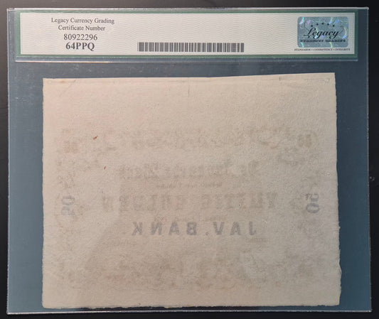 Netherlands Indies (Indonesia) 50 Gulden Paper Money 1.9.1864 Remainder