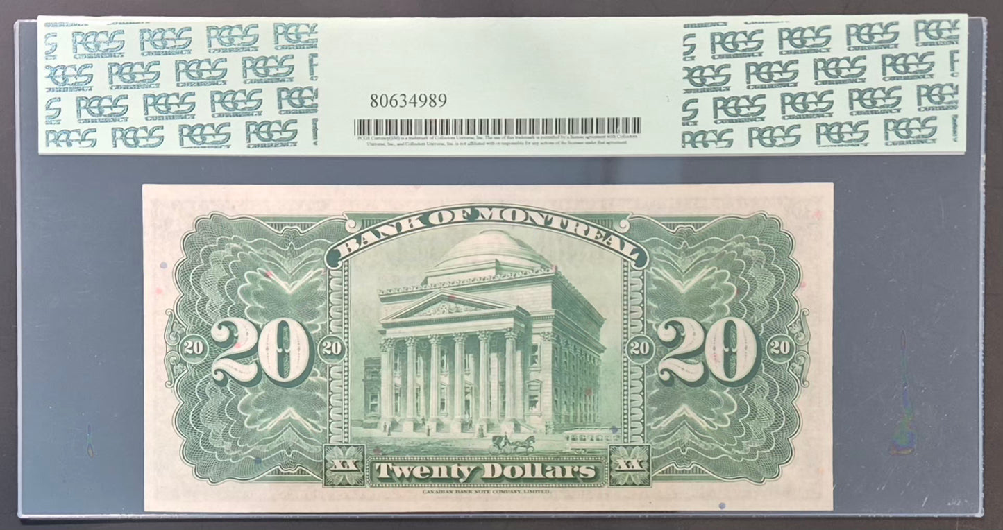 Bank of Montreal (Canada) 20 Dollars Paper Money 1938